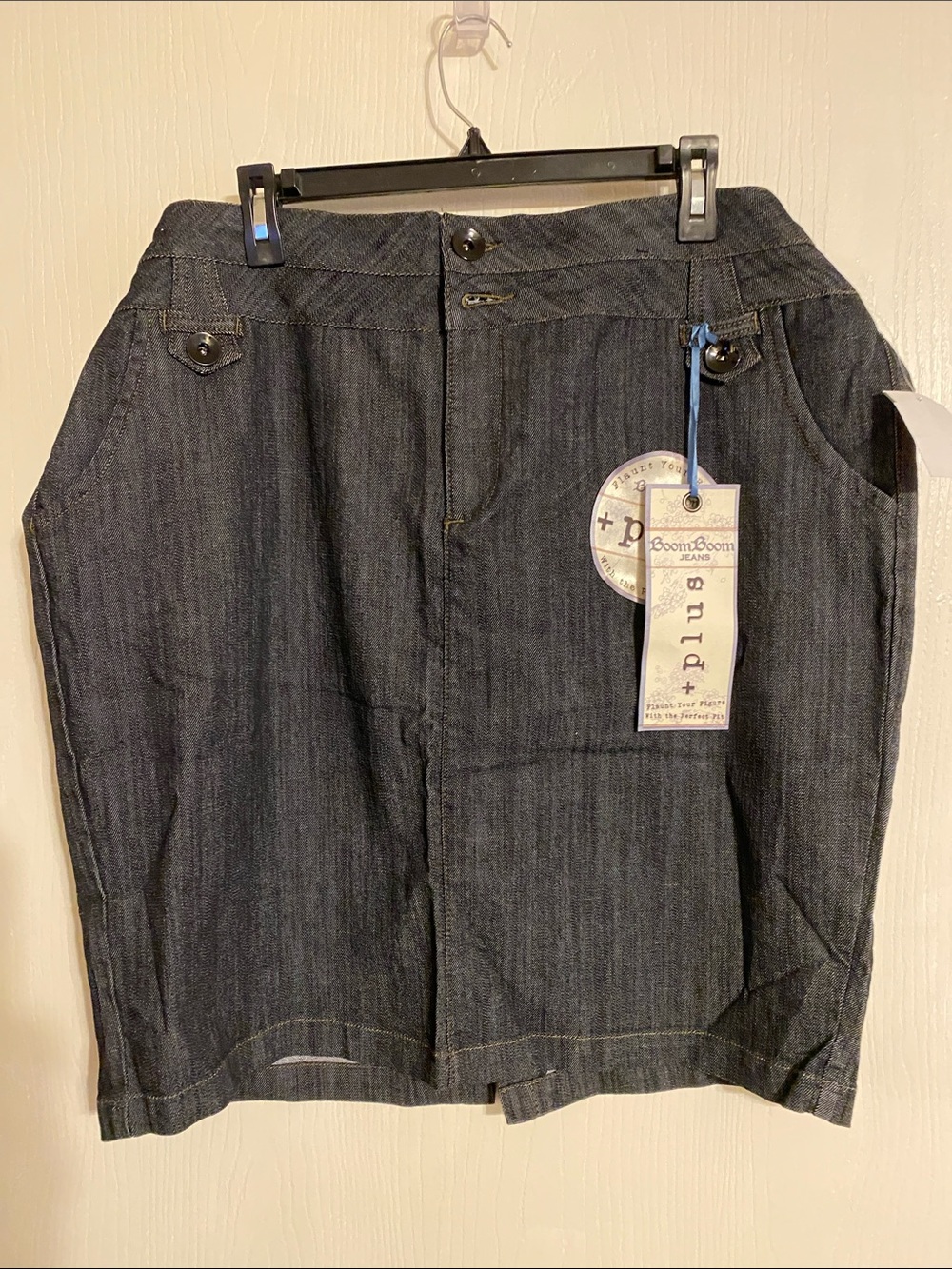 Boom Boom Jeans Dark Indigo Denim Skirt